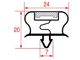FOSTER - SNAP-IN GASKET 640x405 mm Italy