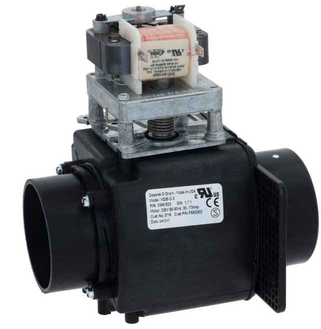 SPEED QUEEN-VALVE, DRAIN (3",230V,NO,RH MTR), PKG